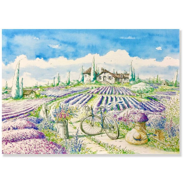 lavender field - Shinya Uchida Postcard – Ouchiku Studio