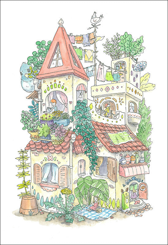 Dwarf's House - Mina Kawai Postcard