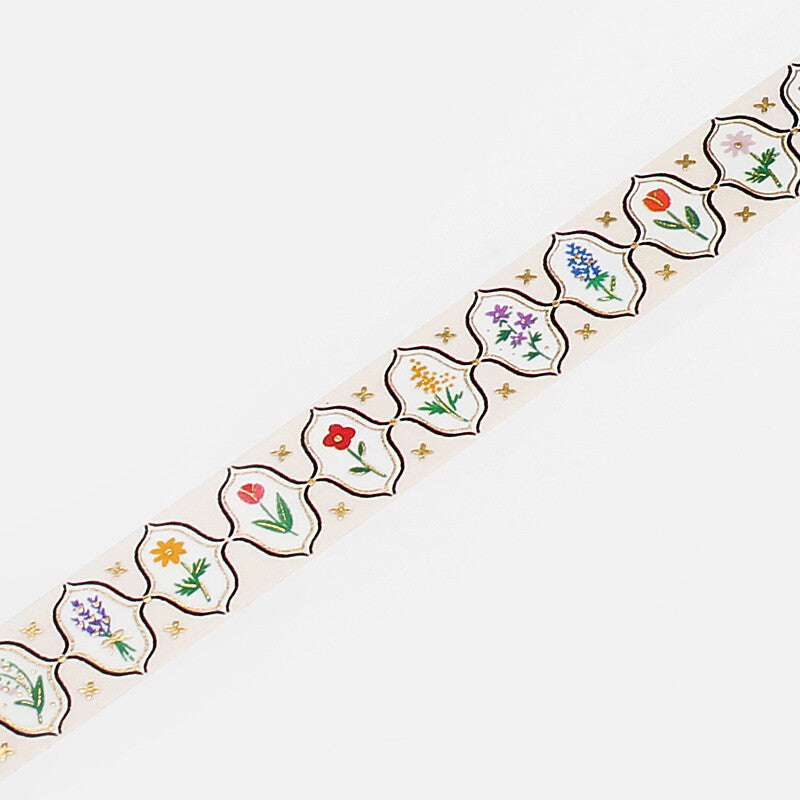 Flowers - Retro Light - BGM Washi tape