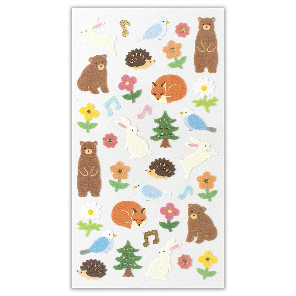 Nonwoven Sticker Large Forest Animals - Decorative Stickers - NB.co