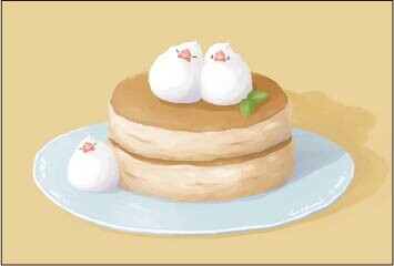 Pancake Sparrow - Yamashina Postcard