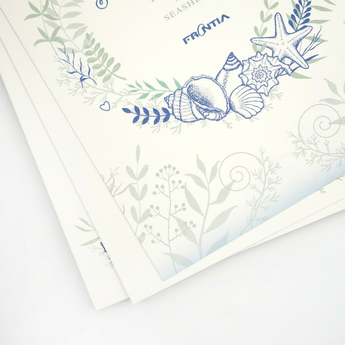summer wreath - Frontia postcard pad