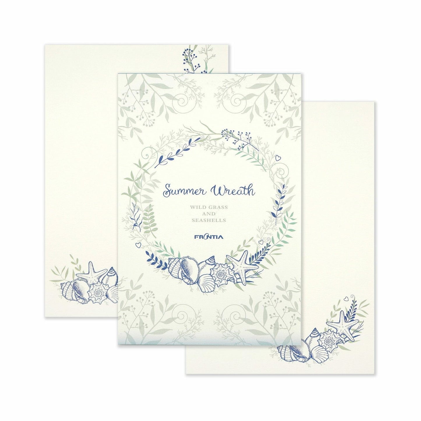 summer wreath - Frontia postcard pad