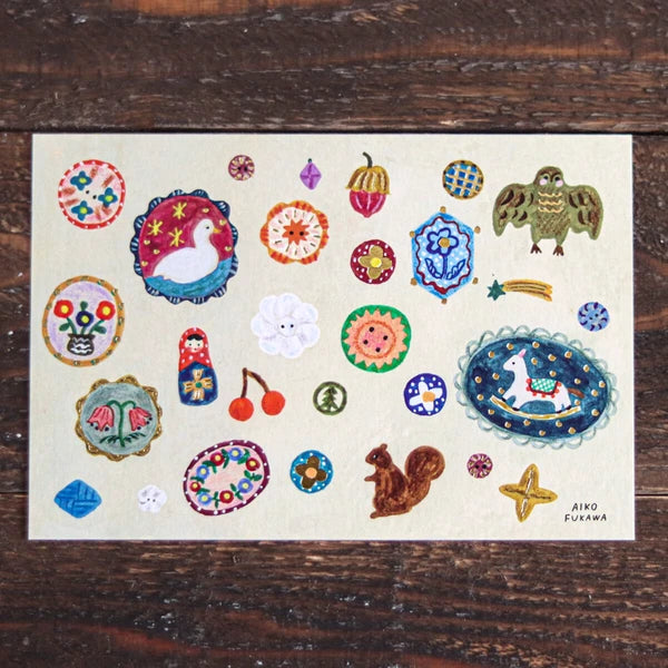 brooch - Aiko Fukawa Postcard