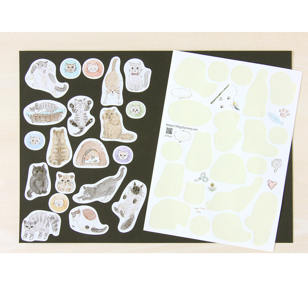 Cats - seal sticker - 4Legs