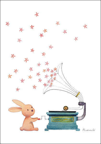 Mozart's Rabbit - Kazuaki Yamada Postcard