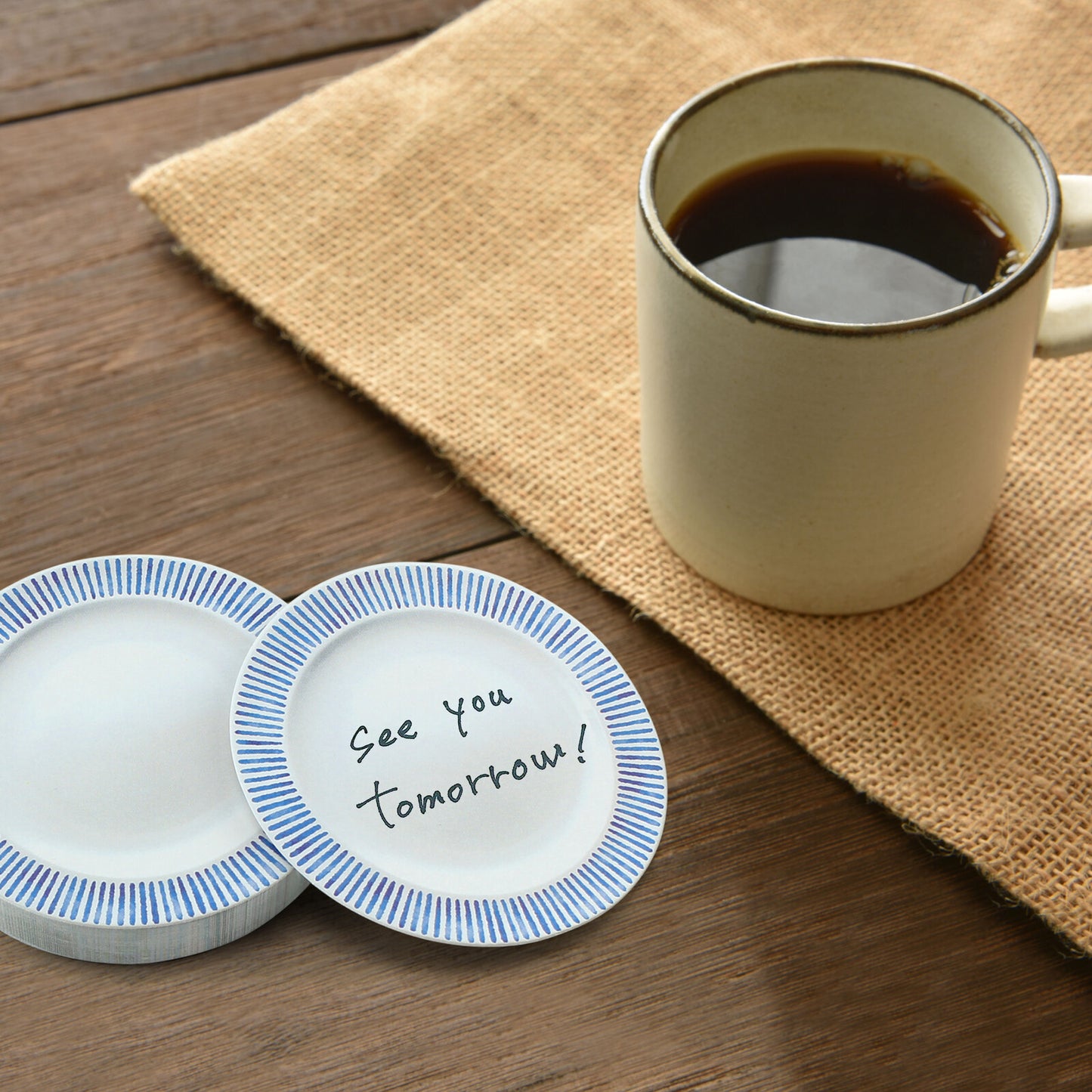 Line - memo pad Marumemo Scandinavian Dish Collection