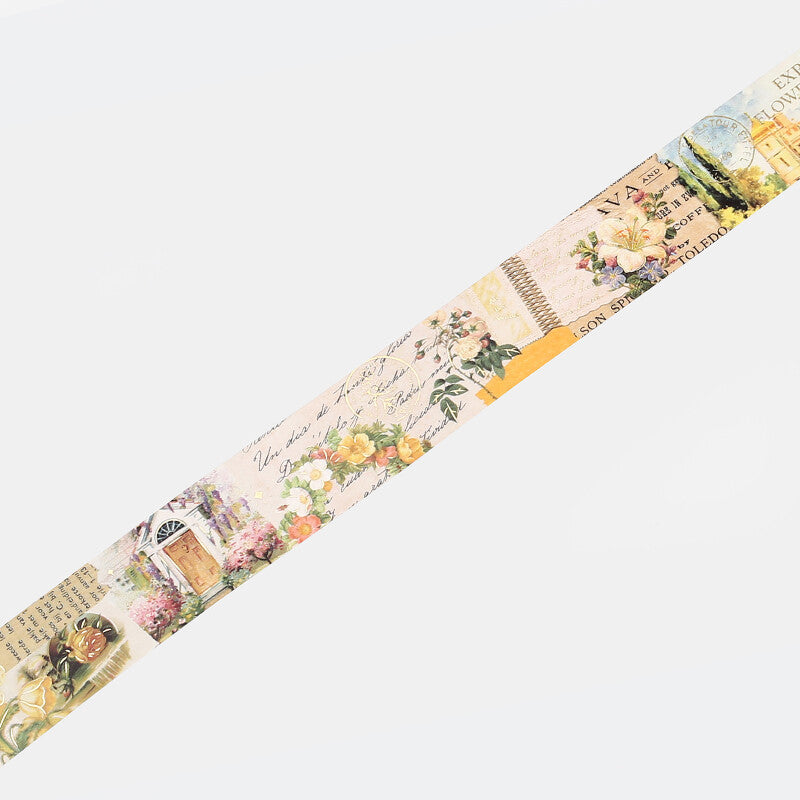 Flower - Invitation to Romance - BGM washi tape