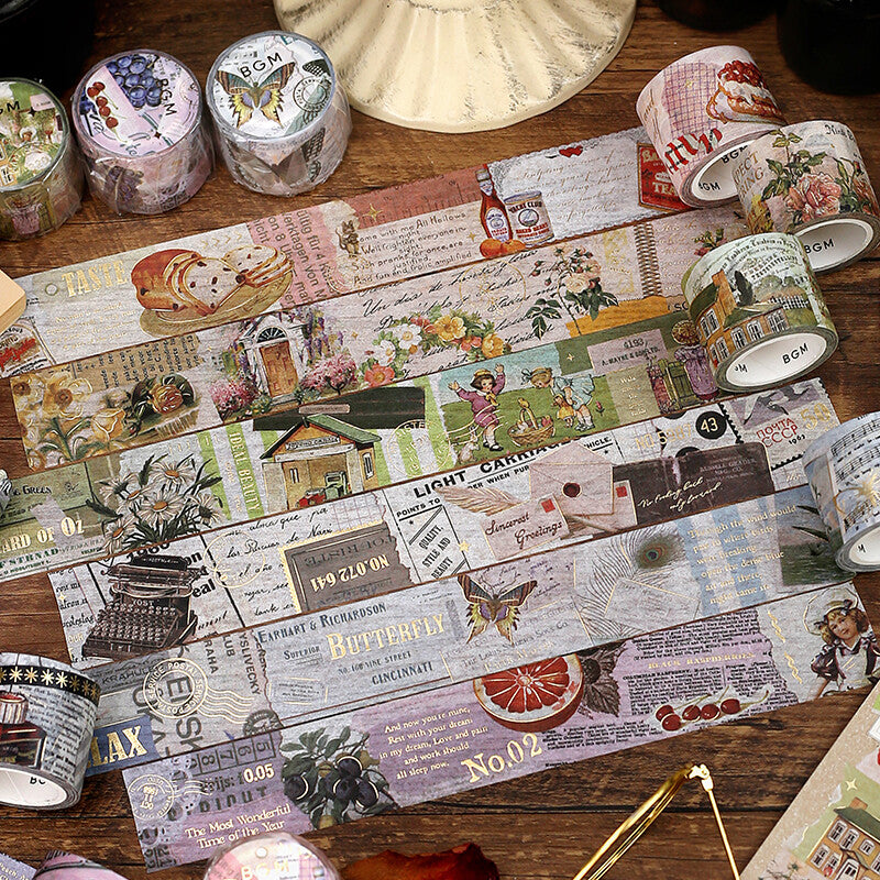Flower - Invitation to Romance - BGM washi tape