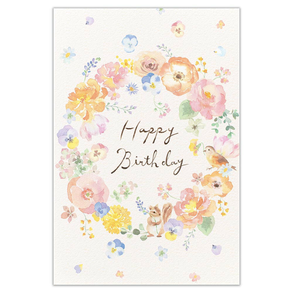 Birthday Wreath - NB.co postcard