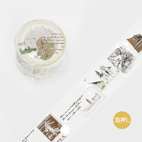 Letter - Masking Tape Poem - BGM Washitape