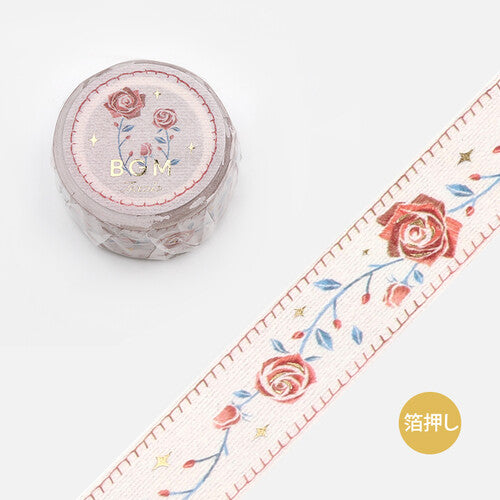 Rose - Embroidery Ribbon - BGM Washitape