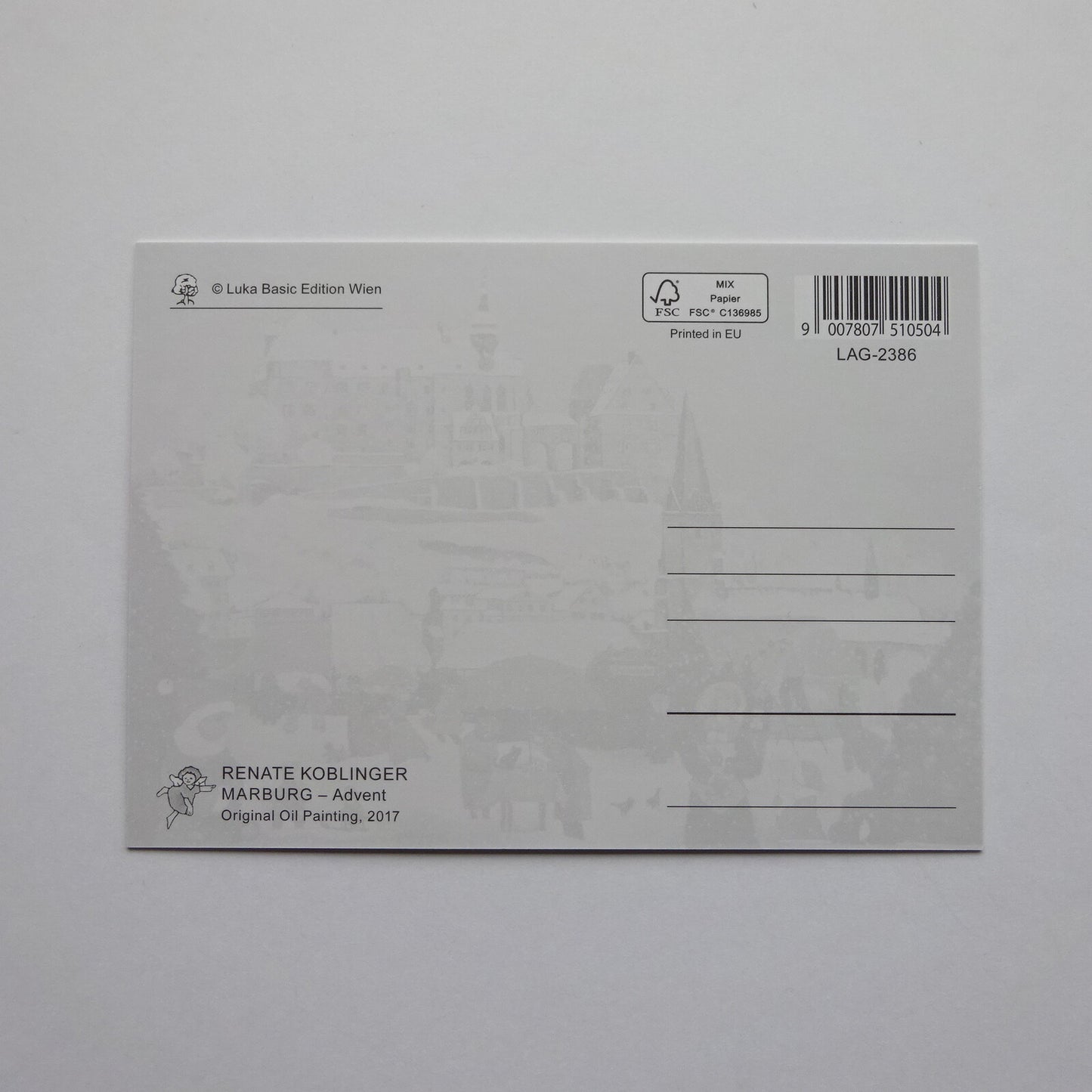 Christmas Market in Marburg - LUKA BASIC postcard