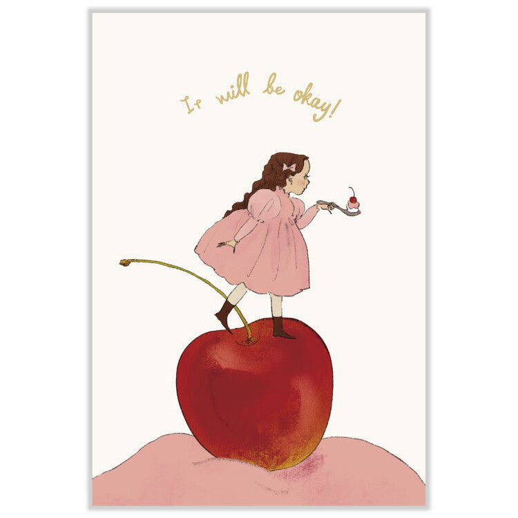 Muffin (cherry) - Kurahashirei postcard