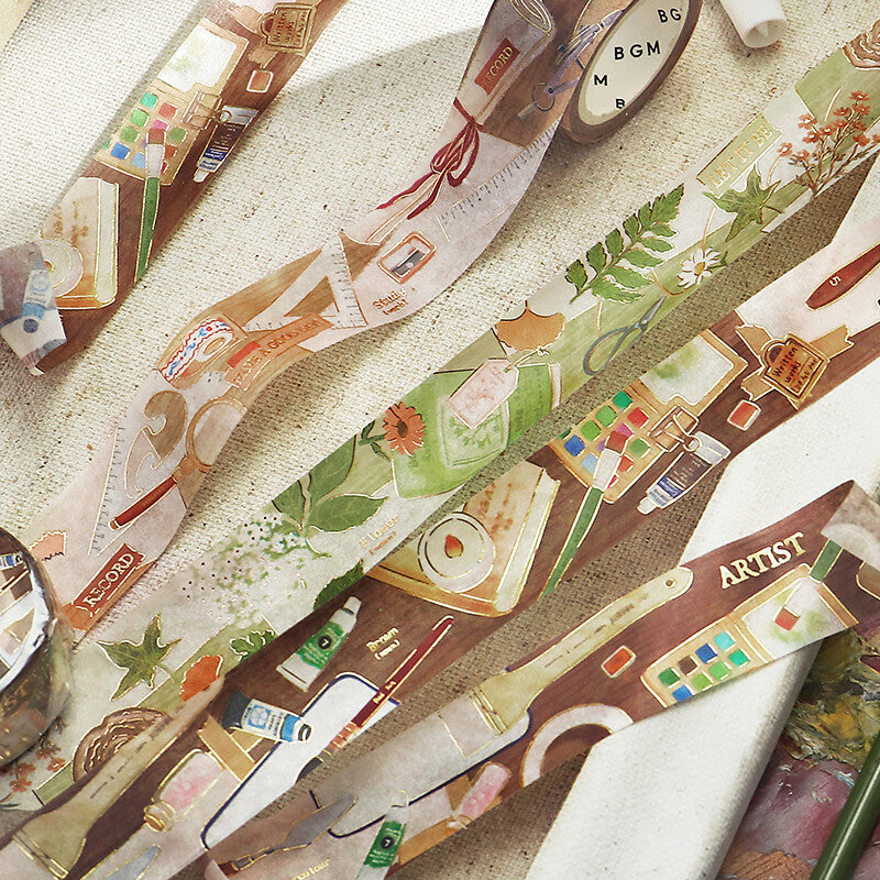 Botanist - What's on my desk? - BGM Washi tape