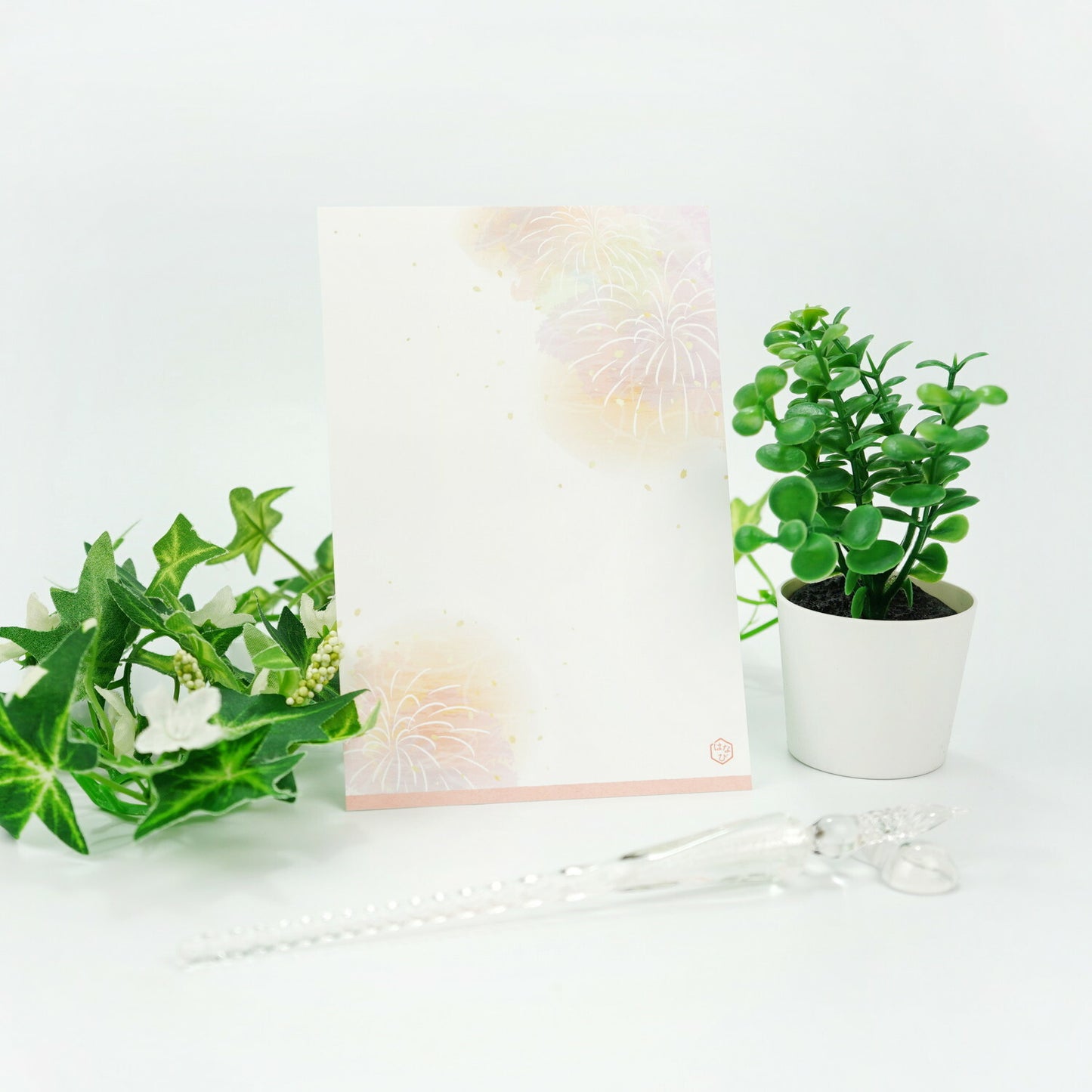 Fireworks, Pink - Frontia summer postcard