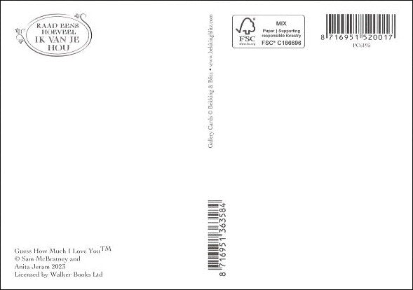 Guess How Much I Love You - Holding Hands - Postcard Picture Book - Sam and Anita