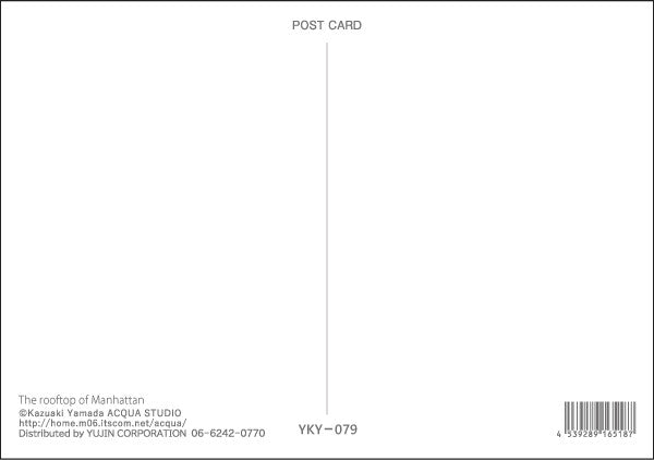 The rooftop of Manhattan - Kazuaki Yamada Postcard