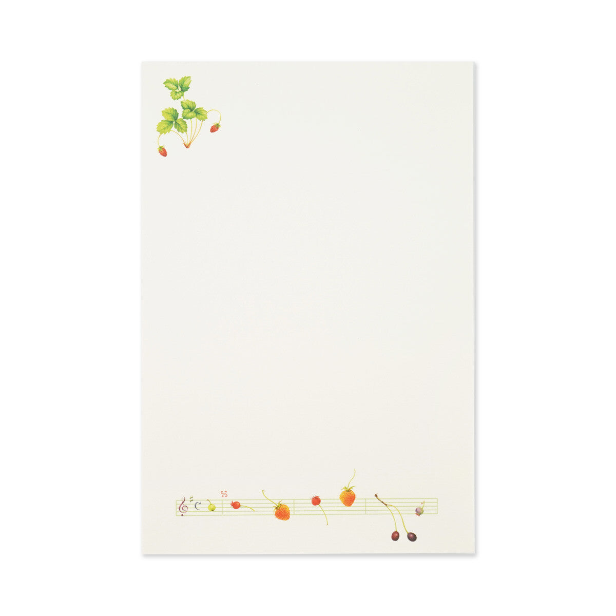 Music Strawberry - Frontia postcard pad