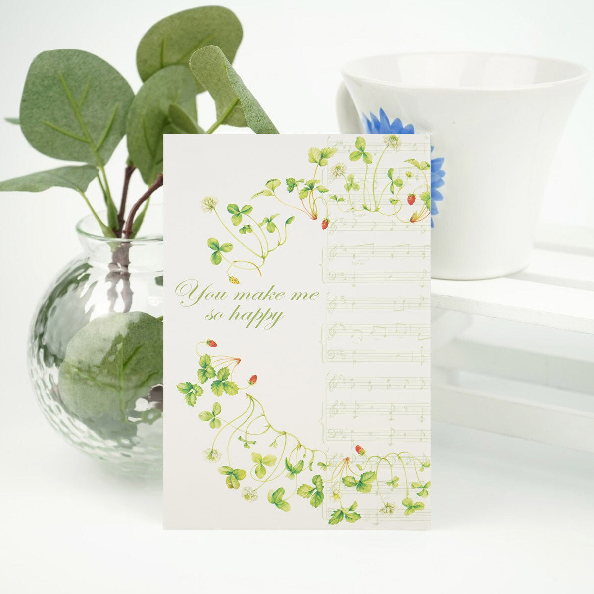 Music Strawberry - Frontia postcard pad