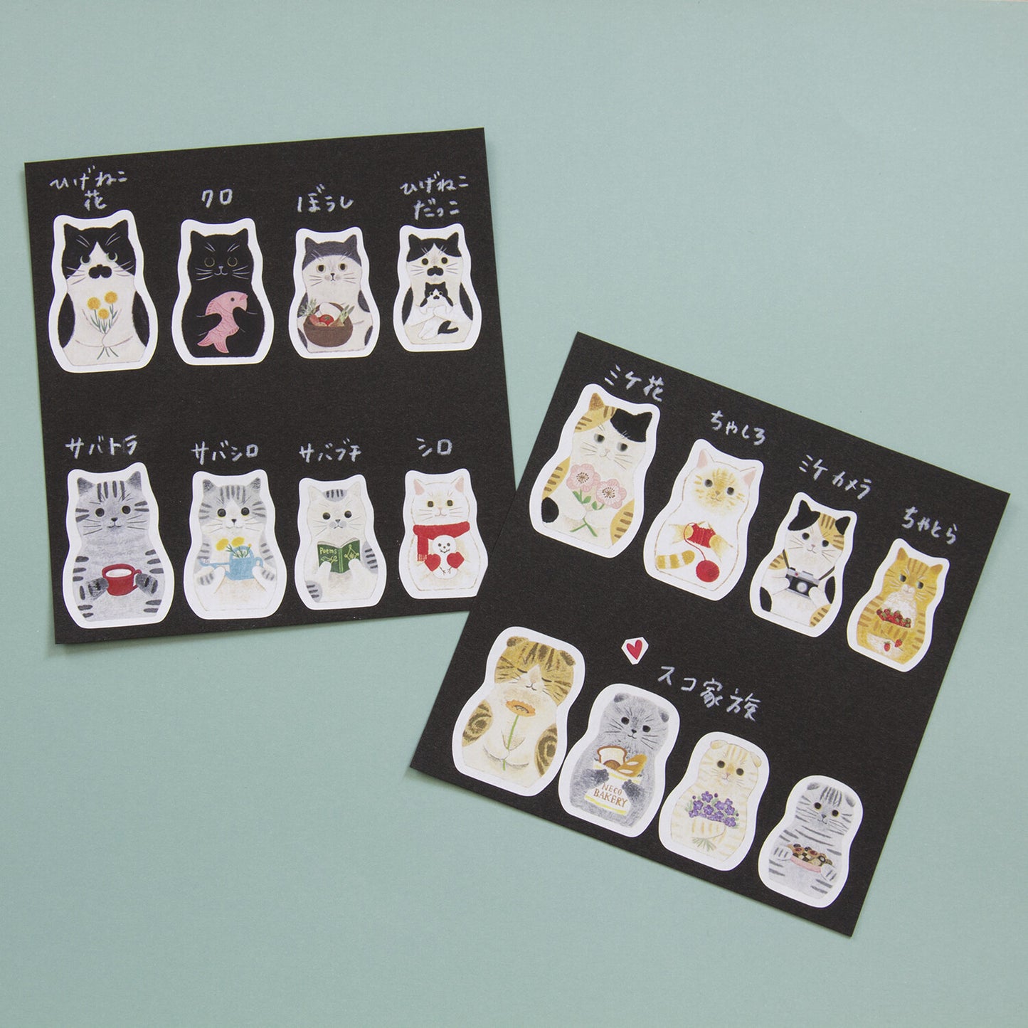 Cat Matryoshka - seal sticker - 4Legs