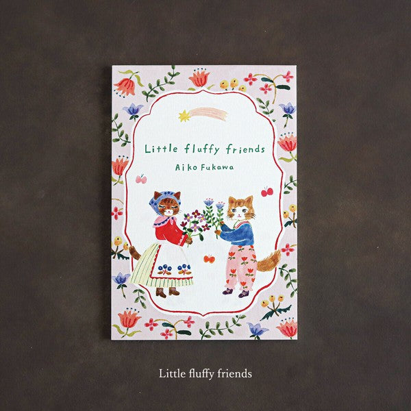 FLUFFY FRIENDS - Aiko Fukawa postcard pad