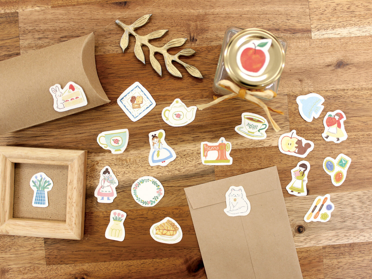 Cafe House - Furukawashiko Washi Flake Stickers
