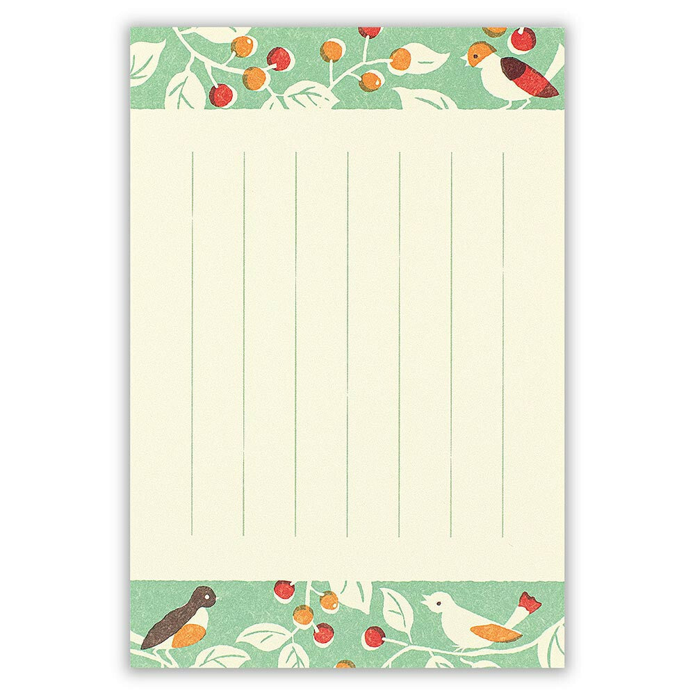 a small bird and a fruit - WANOWA postcard set