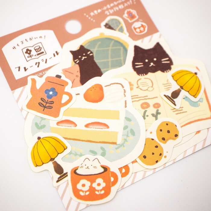 Mamattea time - Furukawashiko Washi Flake Stickers