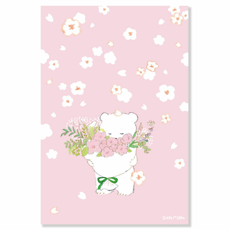 Cherry blossom bouquet - Momoro Postcard