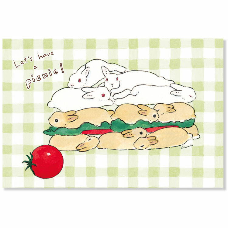 Let's Go on a Picnic! - Moriyama Motoko Postcard