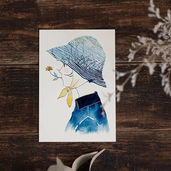 Miscanthus - Cozya Products - foil-stamped postcard