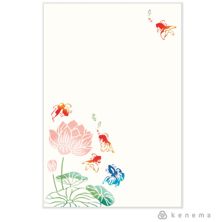 Lotus Goldfish - kenema postcard
