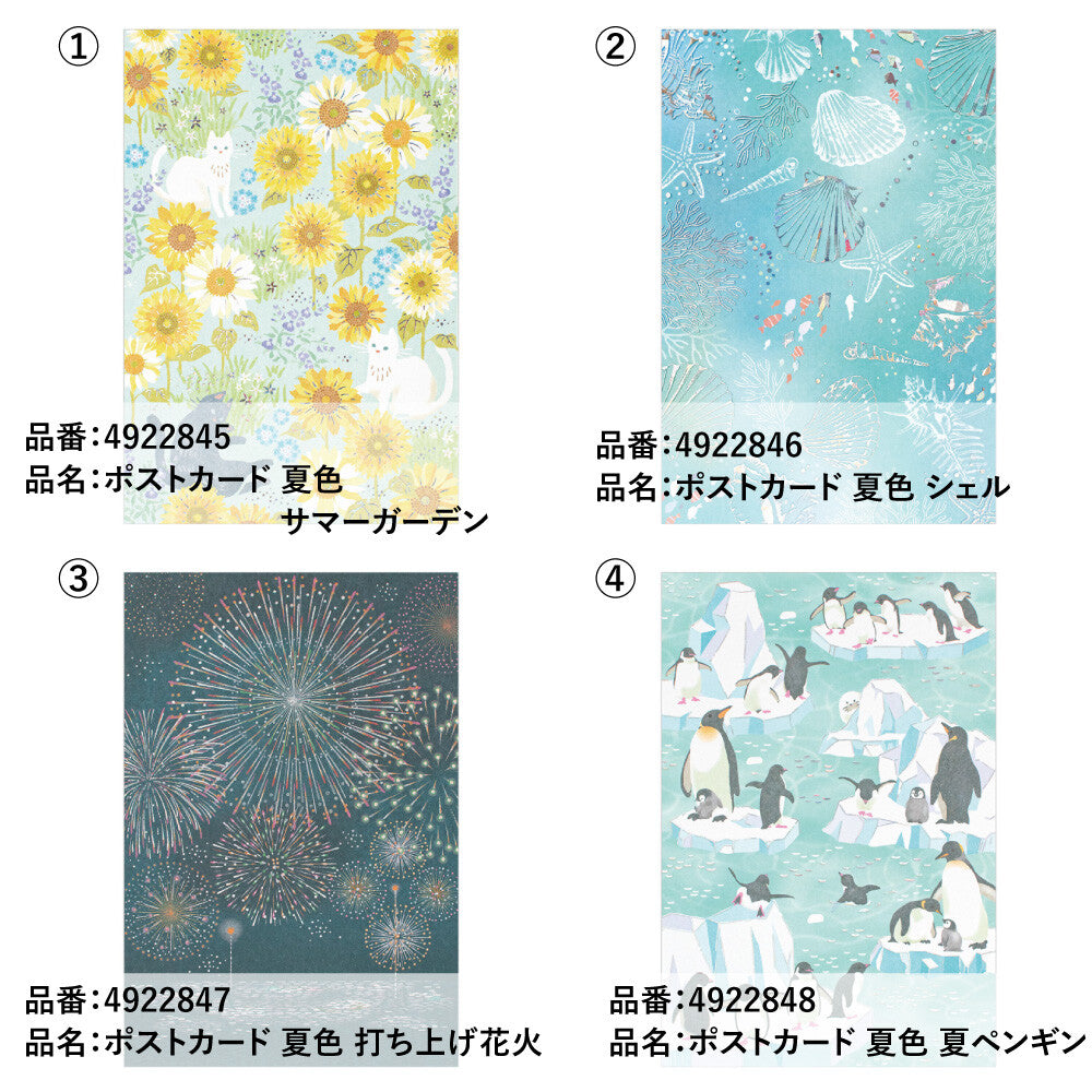 Garden - pearlescent postcard - NB.co