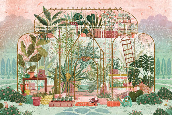 Verdant Greenhouse - Lantern Press Postcard