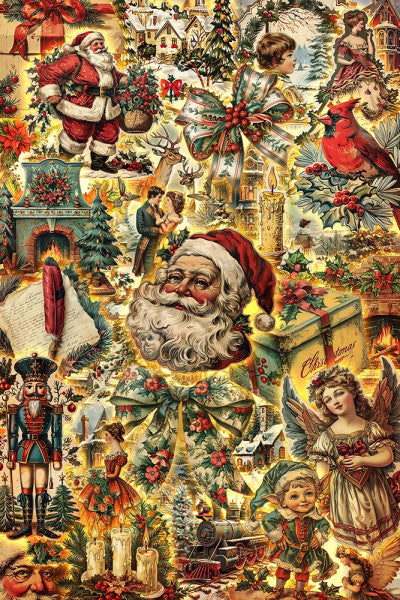 Vintage Christmas & Santa - Lantern Press Postcard