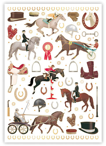 Horses - Quire postcard