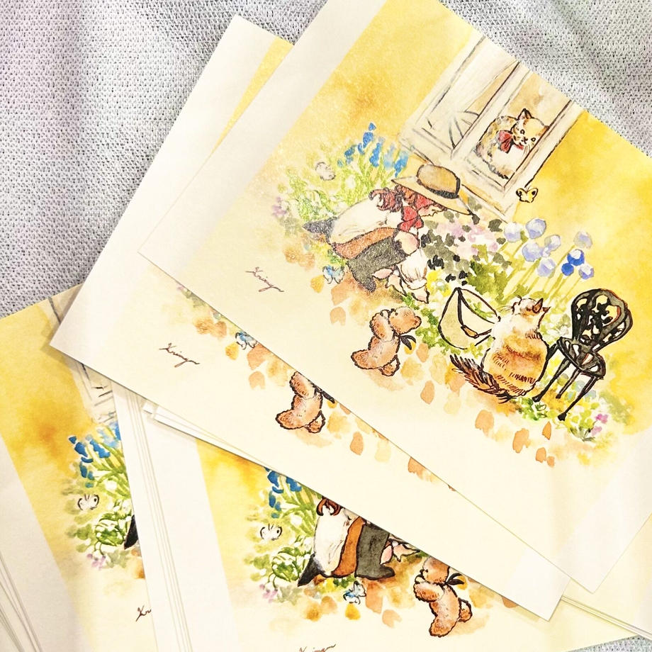 Gardening - Krimgen postcard