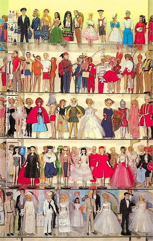 Barbie Doll Collection - Found Image postcard