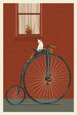 Bicycle - Lantern Press Postcard