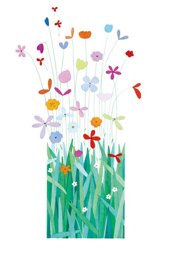 Flowers - Sakai postcard