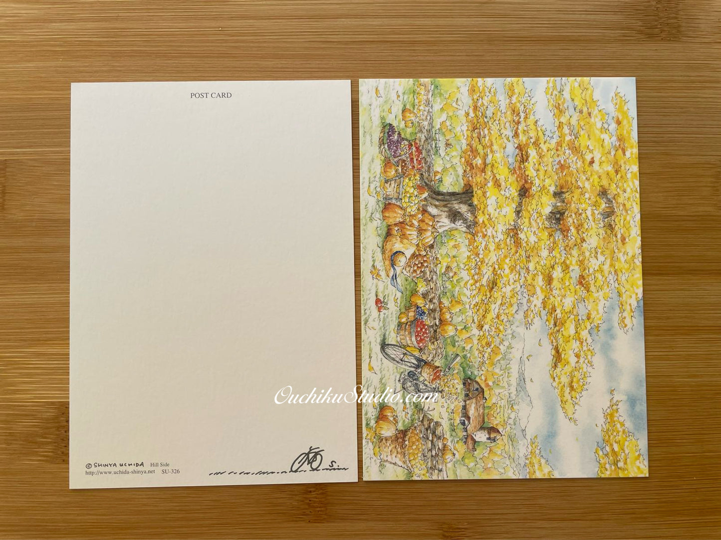 Hill Side - Shinya Uchida Postcard