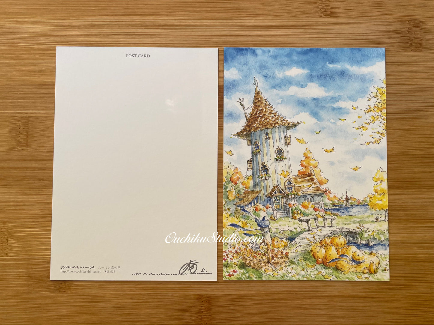 森の秋 Autumn Forest - Shinya Uchida Postcard