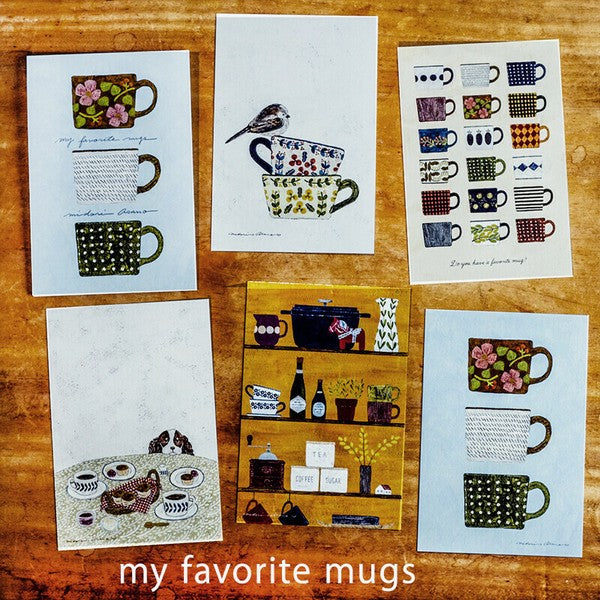 My Favorite Mugs - Asano Midori postcard pad