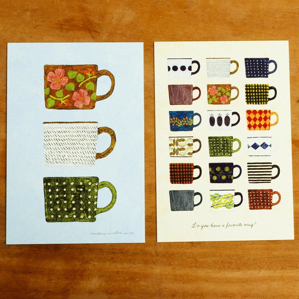 My Favorite Mugs - Asano Midori postcard pad