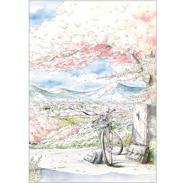 Spring Pattern - Cheery Blooms (STEP) - Shinya Uchida Postcard