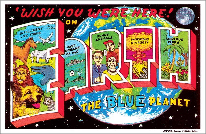 Earth: Wish You Were Here - Visual Vacations postcard