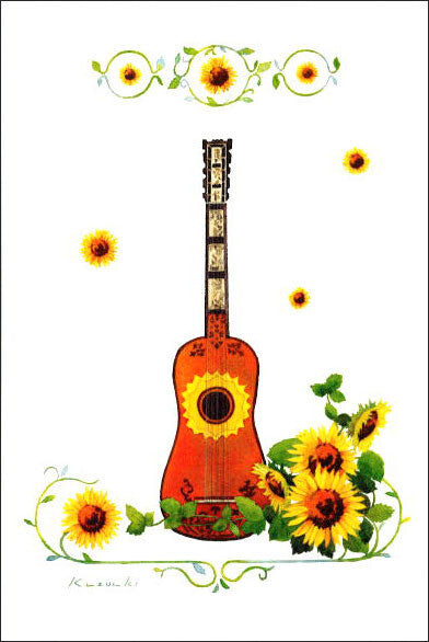 Poem by Sunflower - Kazuaki Yamada Postcard