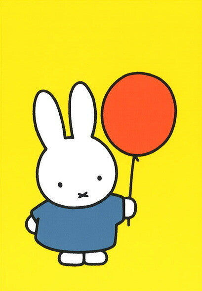 Miffy with Red Balloon - Miffy Postcard