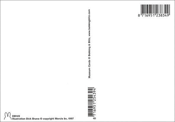 Miffy Enjoying Art - Mobile by Calder - Miffy Postcard